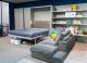Tango sectional wall bed, open