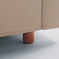 Sofa bed wooden leg round