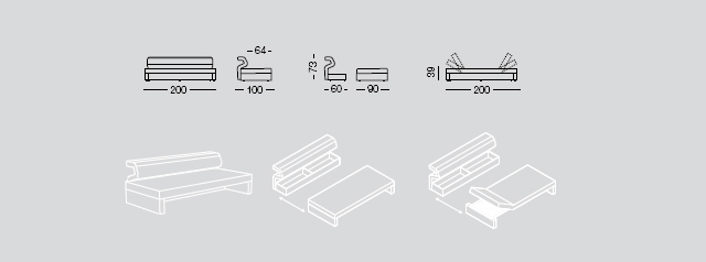 Sofa and sofa bed sizes