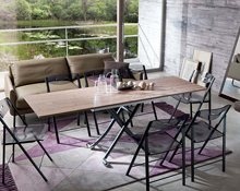 Mini long coffee dining table